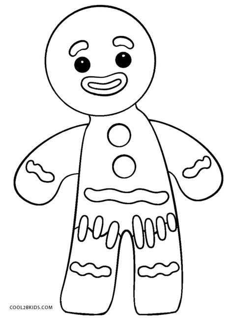 Coloriages Bonhomme en pain d épice Coloriages Gratuits à Imprimer