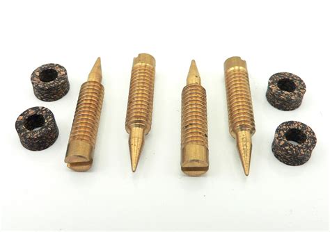 Holley Qft Aed Idle Mixture Screws With Cork Gaskets Air Fuel 4 Pack Ebay