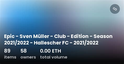 Epic Sven Müller Club Edition Season 2021 2022 Hallescher FC