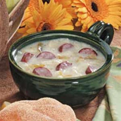 German Sausage Soup | Just A Pinch Recipes