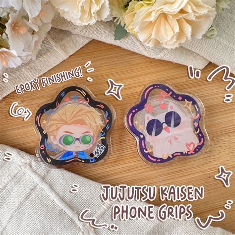 Jujutsu Kaisen Cute Chibi Aesthetic Phone Grip Shopee Malaysia