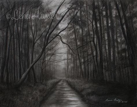 "Dark Forest" Original Charcoal Pencil Drawing : r/artstore