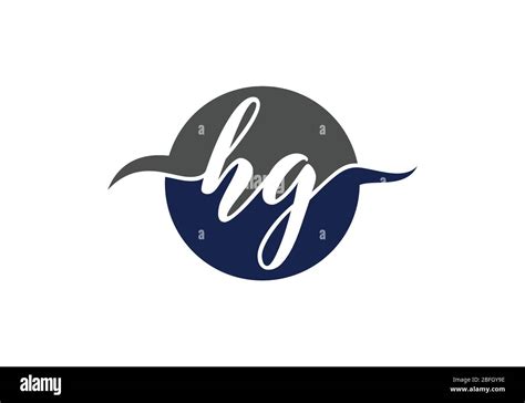 Initial Monogram Letter Hg Logo Design Vector Template Hg Letter Logo