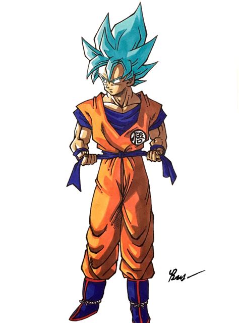 Son Goku Super Saiyan Blue Art 1 2024 By Brycebrownarts On Deviantart