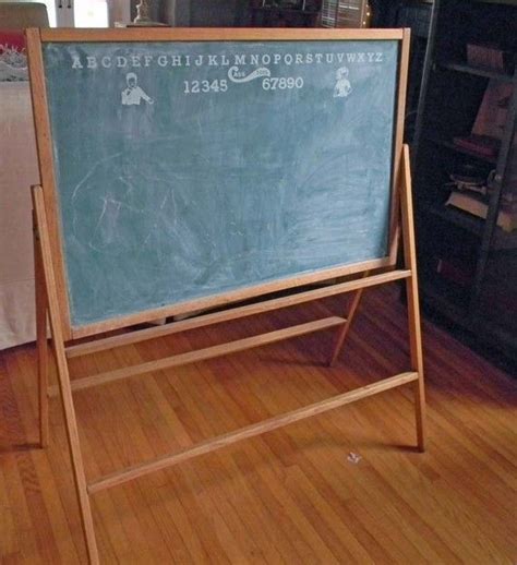 Vintage Free Standing Chalk Board Easel Vintage Chalkboard Vintage Chalkboard Chalk