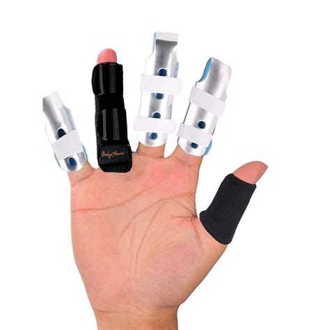 Bodymoves Finger Splints Plus Sleeve For Trigger Mallet Broken Finger