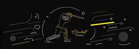 Cricket horizontal banner batsman championship background. 3058386 ...