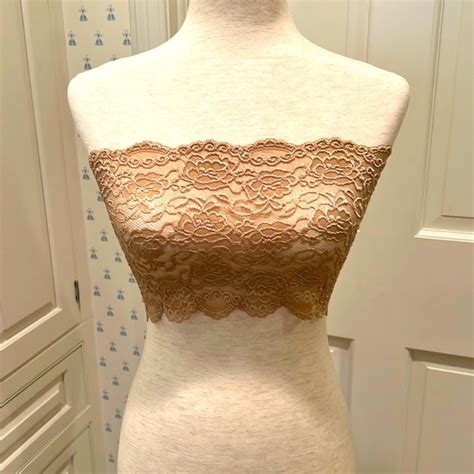 Ally Rose Intimates Sleepwear Brand New Nude Stretch Lace Bandeau