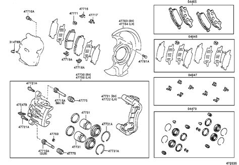 04465 20470 Pad Kit Disc Brake Front Toyota YoshiParts