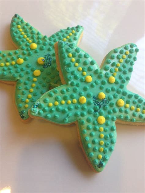 Seashell Beach Decorated Sugar Cookies Dozen Etsy