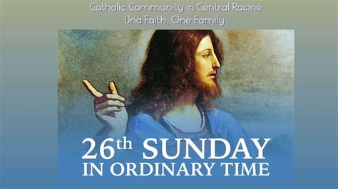 Twenty Sixth Sunday In Ordinary Time Youtube