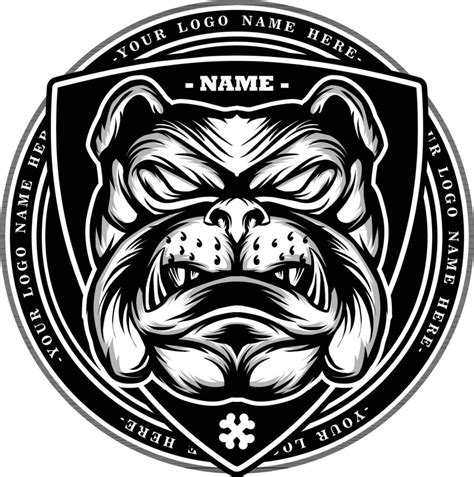 Bulldog head mascot logo vector illustration 24675587 Vector Art at ...