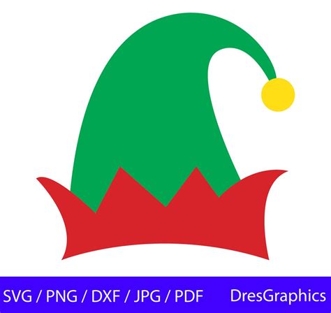 Elf Hat Svg Elf Svg Christmas Svg Elf Hat Png Elf Hat Dxf Elf Hat