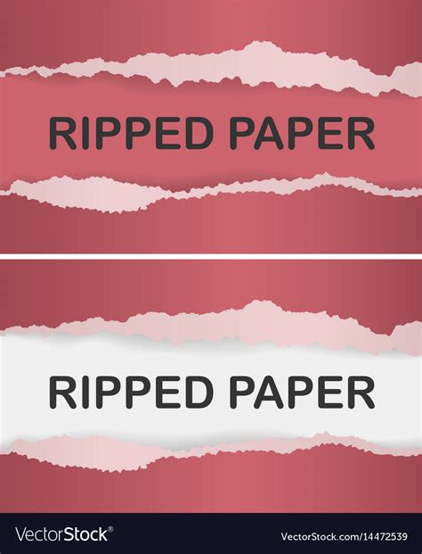 Realistic Ripped Paper Royalty Free Vector Image