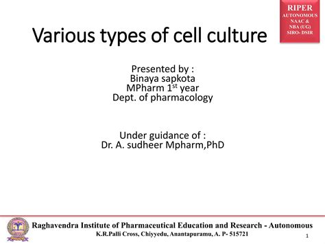 various types of cell culture | PPT