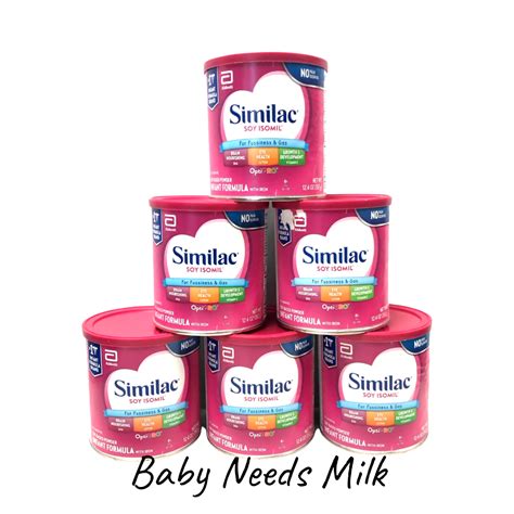 CASE OF 6 Similac Soy Isomil Infant Formula 12 4 Oz Powder READ