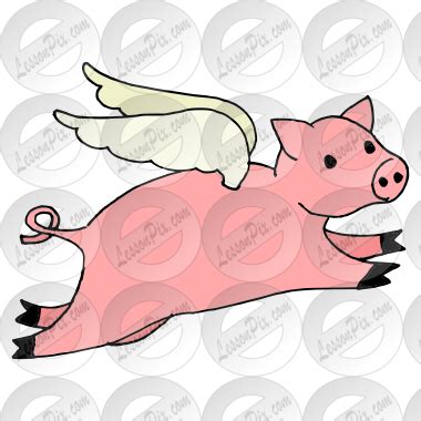 When Pigs Fly Picture For Classroom Therapy Use Great When Pigs Fly