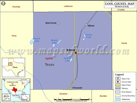 Lynn County Map | Map of Lynn County, Texas