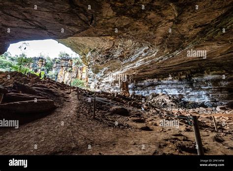 Limestone Cave Of Stalactite And Stalagmite Formations The Gruta Da