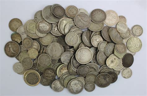 World Silver Coins Approx 550g