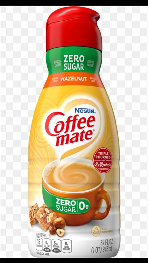 Nestle Coffee Mate Hazelnut Zero Sugar Liquid Coffee Creamer 32 Fl Oz