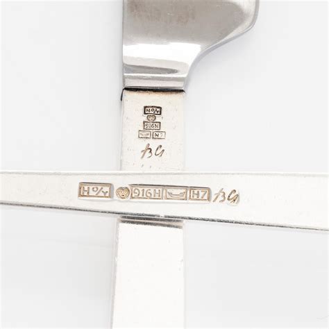 bertel gardberg   piece set  birgitta silver cutlery