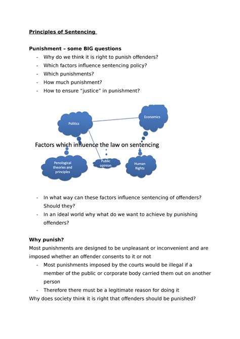 Principles Of Sentencing Criminal Justice Bs Rgu Studocu