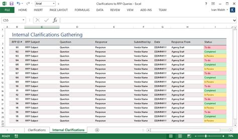 Rfp Scoring Template Excel Classles Democracy