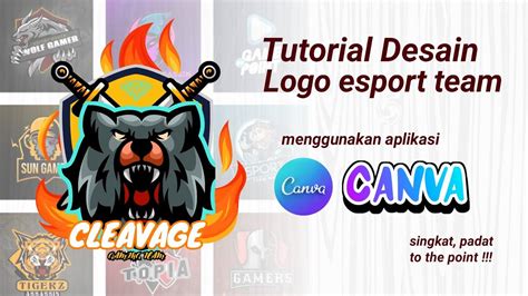 Tutorial Desain Logo Esport Gaming Di Canva Tutorial Desain YouTube