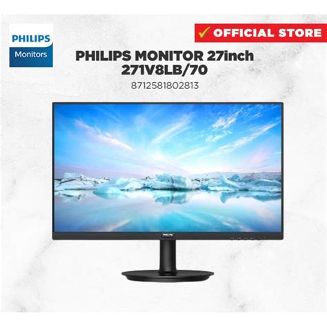 Jual LED Monitor Philips 271V8 27 IPS 75Hz Full HD HDMI DP Shopee