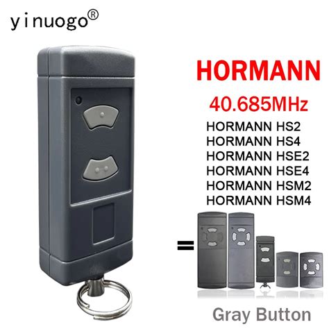 40 685 MHz HORMANN HSE2 HSE4 HSM4 HSM2 HS2 HS4 Garage Remote Control