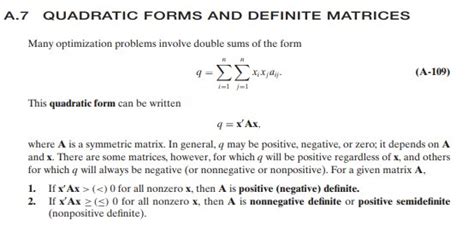 Linear Algebra Symmetry In The Quadratic Form Matrix Mathematics