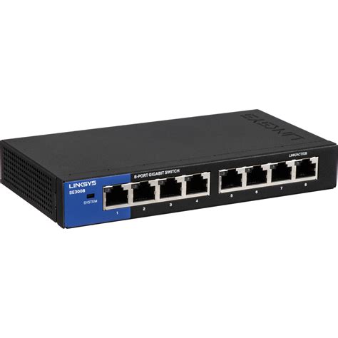 Linksys SE3008 V2 8-Port Gigabit Ethernet Switch SE3008 V2 B&H