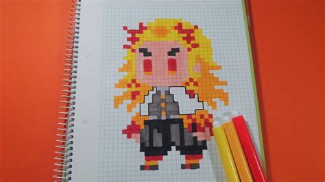 How To Draw Kyojuro Rengoku Pixel Art In Minecraft Doovi The Best