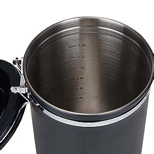 Movaty Airtight Coffee Tin Coffee Container Stainless Steel Aroma