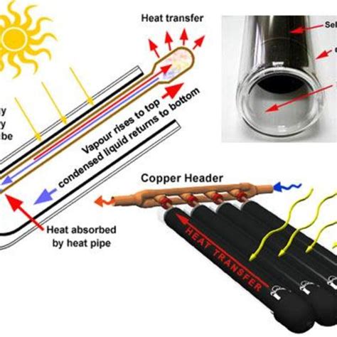 Typical schematic diagram of an evacuated tube collector [35 ...