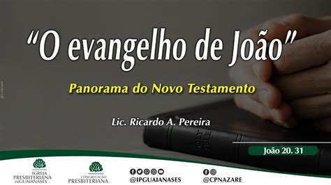 Estudo B Blico S Rie Panorama Do Novo Testamento O Evangelho De