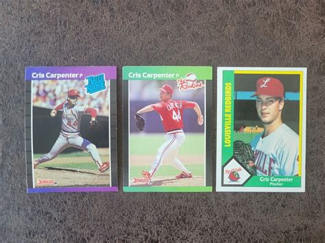 Baseball Rookie Cris Carpenter Card Lot St Louis Cardinals Ebay