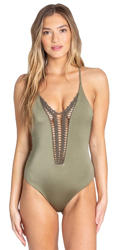 Billabong Hippie Hooray One Piece Swimsuit Sage For Sale At