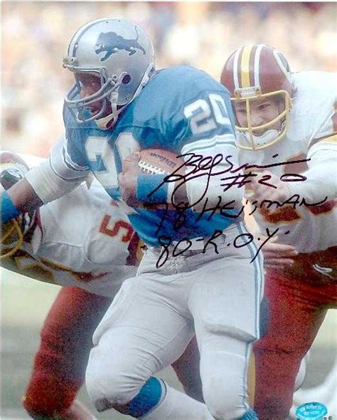 Billy Sims autographed 8x10 Photo (Detroit Lions)