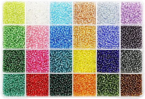 Ph Pandahall Pcs Couleurs Perles De Rocaille En Verre Mm