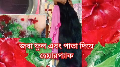 জবা ফুল এবং পাতা দিয়ে হেয়ারপ্যাক আমার আগের ভিডিও দেখলে আপনি নিজেই