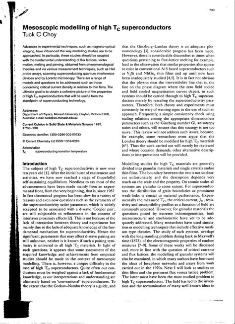 (PDF) Modelling Mesoscopic Systems 