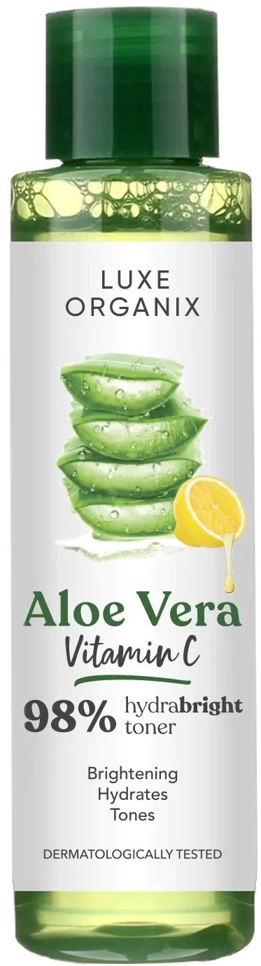 Luxe Organix 98 Aloe Vera Calming Toner With Vitamin C Ingredients