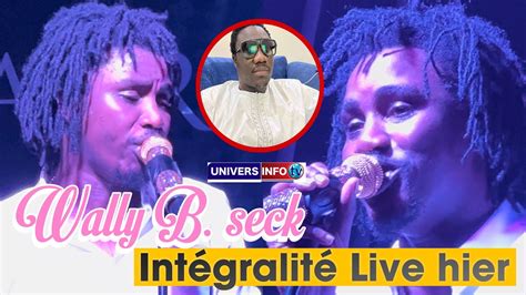 Int Gralit Soir E Live Wally Seck Hier Au Baramundi Avec Ameth Thiou L