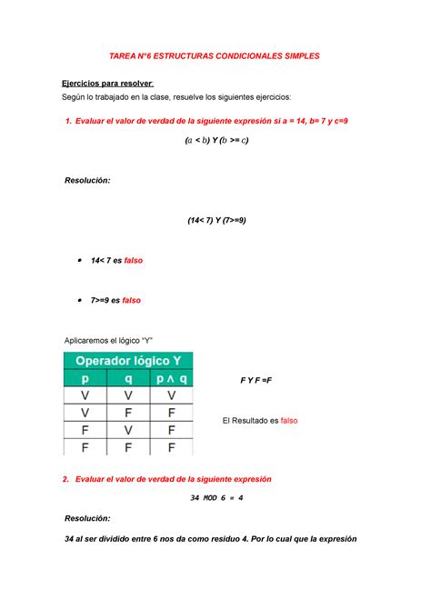 Tarea De Algoritmo S06 Hello TAREA N6 ESTRUCTURAS CONDICIONALES