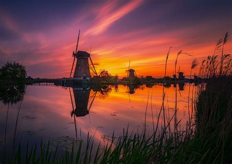 Dutch Sunset A 182 Seconds Long Exposure From The Sunset At The