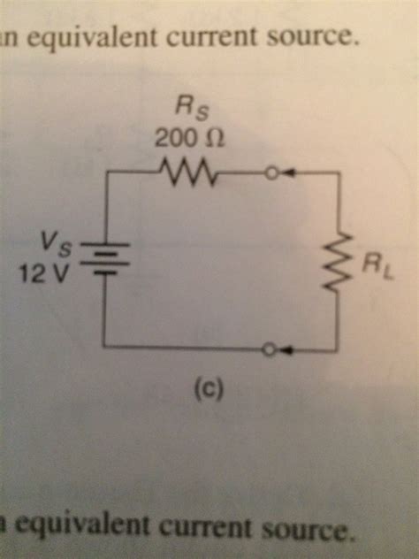 Solved Derive The Current Source Equivalent Of The Voltag Chegg