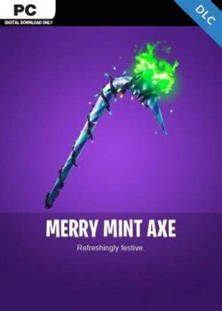 Cheapest Prices For Fortnite Merry Mint Pick Axe Skin DLC Epic Games CD ...