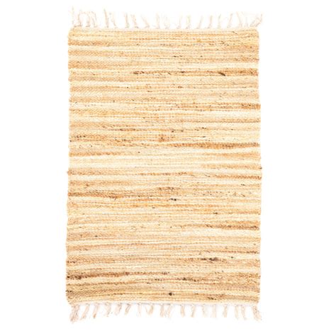 Alfombra Yute Y Algodon Natural Beige Malawi Divino